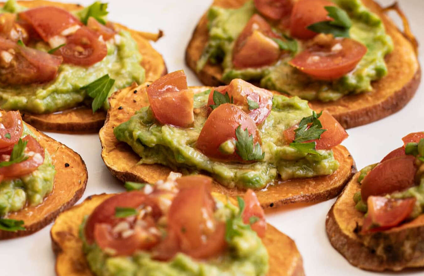 Canapé de batata doce