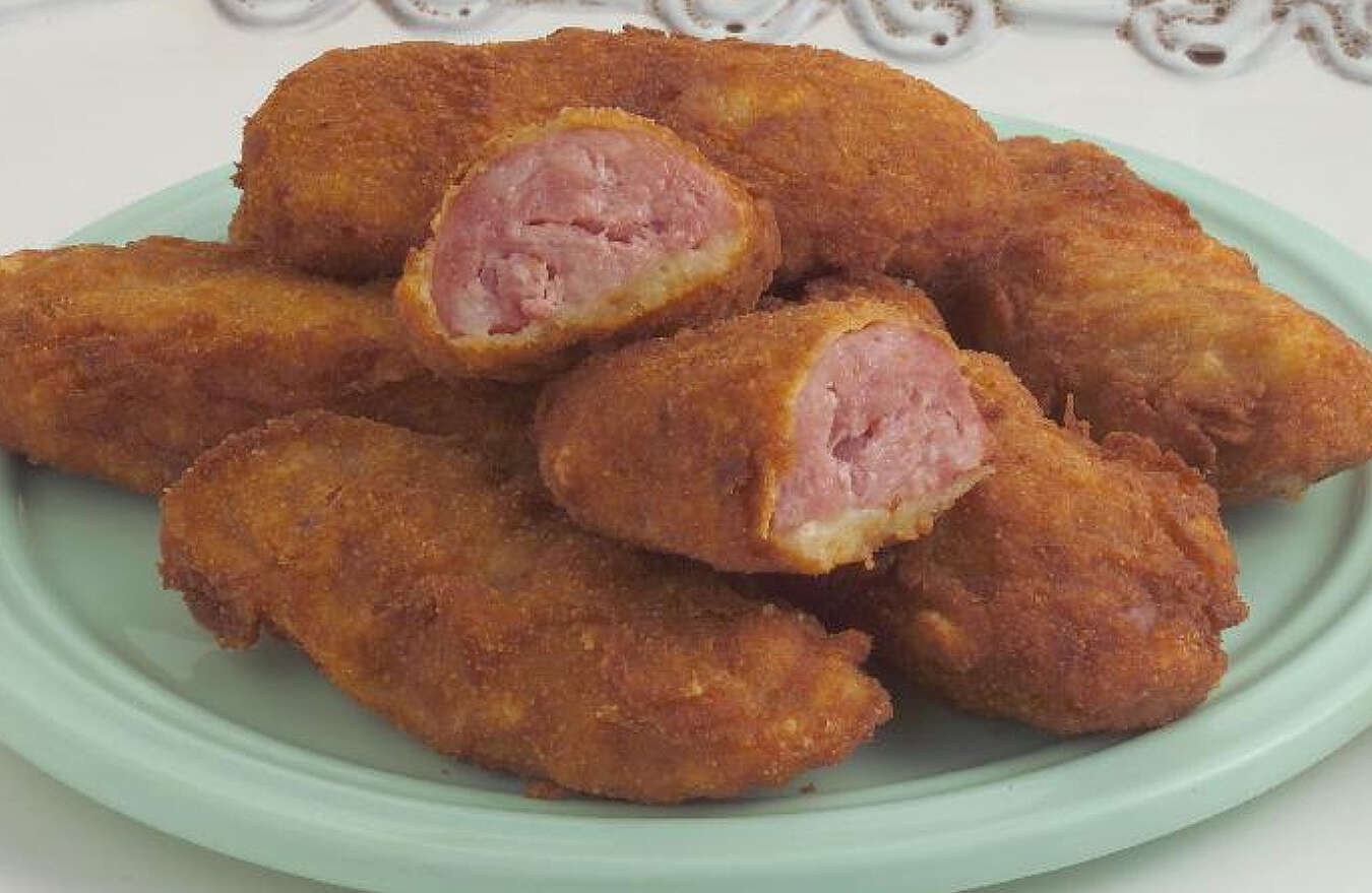 Linguiça à milanesa (Linguiça empanada)